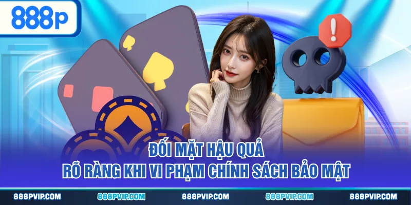 Đối mặt hậu quả rõ ràng khi vi phạm chính sách bảo mật